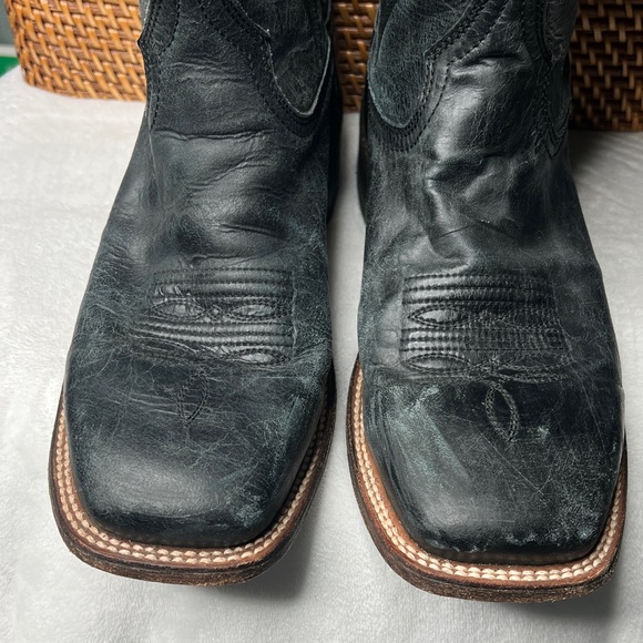 Corral Black Leather CowboyBoots main image 13